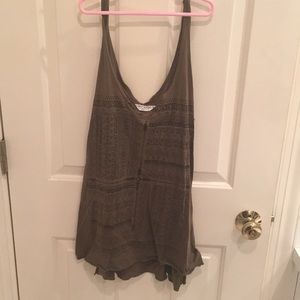 Olive green tank top